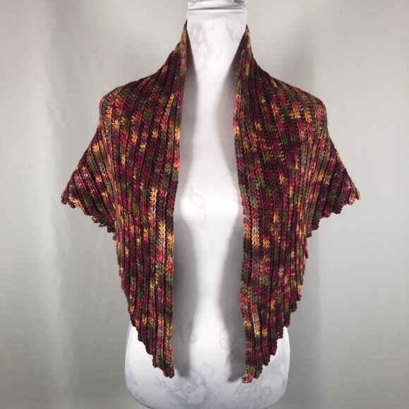 Handmade Shawlette – Manos del Uruguay Merino Silk Blend Yarn - Picture 1 of 3
